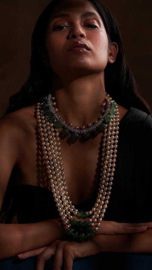 Zubeidaa Long Pearl Necklace
