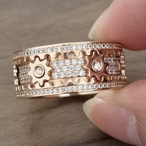 The Lorenze®️ by Merced Bluel®️ - Bespoke Gear Ring
