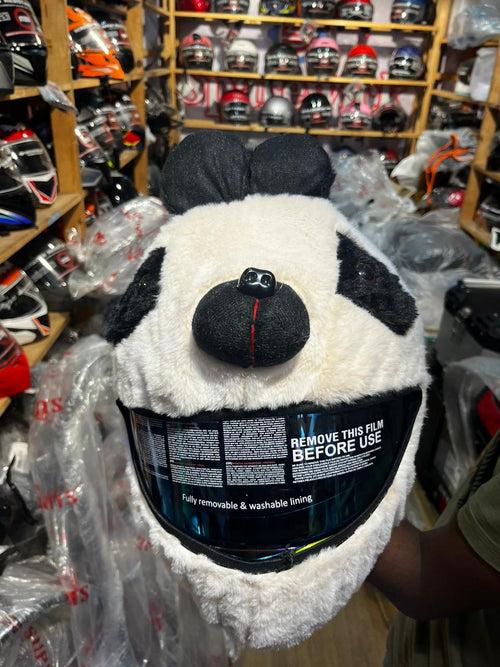 Helmet Cover- Panda/ White