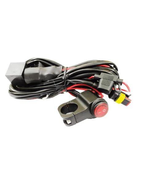 HJG Foglight Wiring Harness Kit with Relay/ Switch/ Fuse/ Flasher