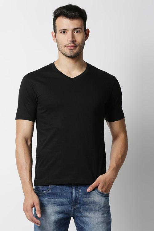 Gray Eagle Men's Solid V-Neck Tee Style# GMTS03