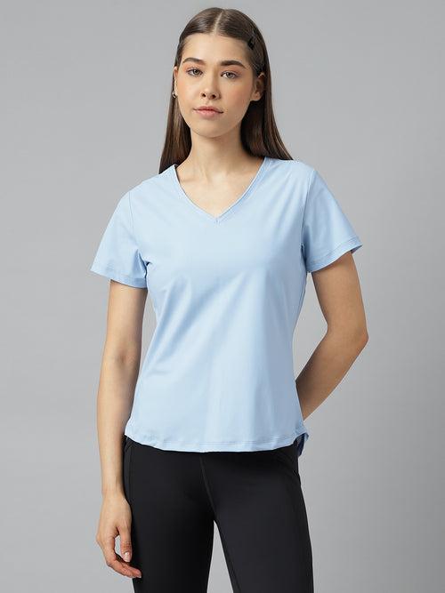 fitkin women v neck quick dry training sport t-shirt