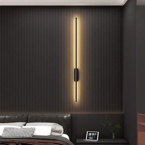600 MM LED Black Long Wall Light - Warm White