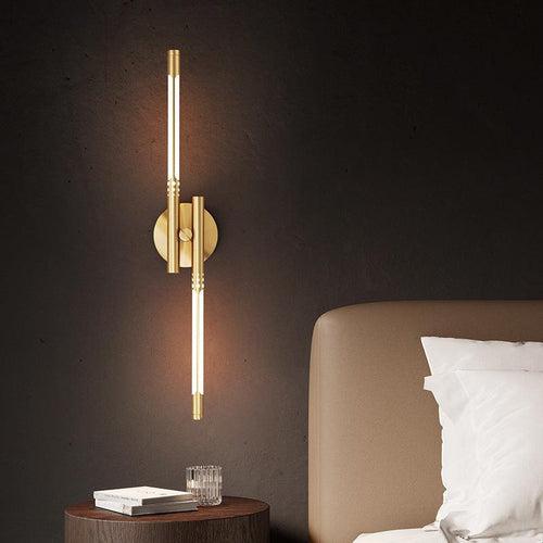 450 MM LED Gold Electroplated Long Wall Light - Warm White