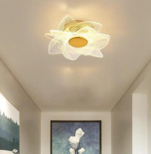 250MM Led Gold Modern Ceiling Light for Home and Office Use - Warm White (Round)