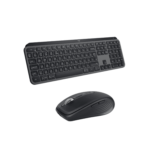 Logitech MX Keys S Wireless Keyboard & MX Anywhere 3s Compact Wireless Performance Mouse Combo