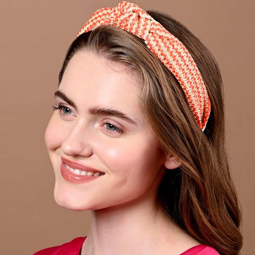 Accessorize London Women's Multi Striped Raffia Headband