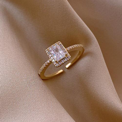 Zircon Diamond Adjustable Opening Propose Ring