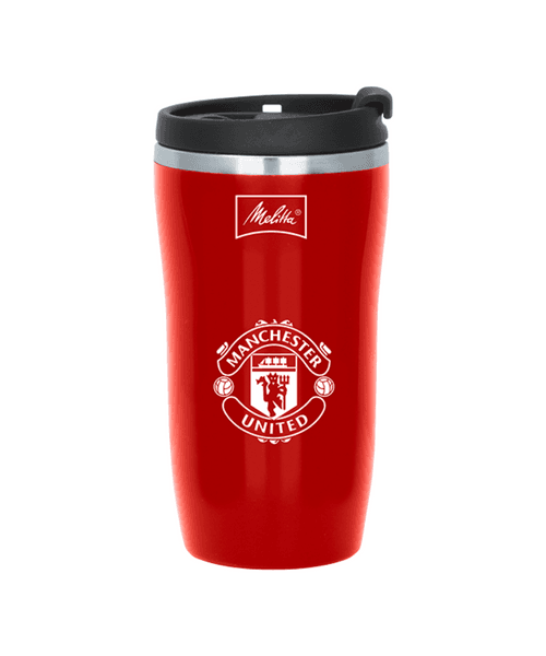 Man Utd Thermal Travel Mug, 250ml, Red