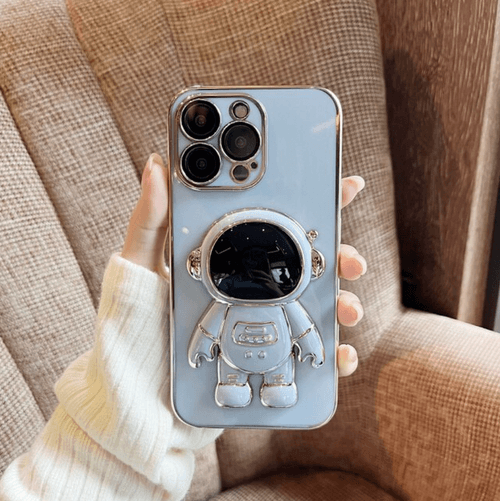 iPhone 14 Series Luxurious Astronaut Bracket Case