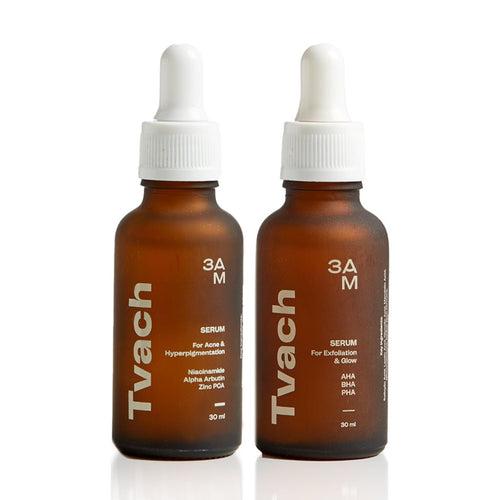 Anti-acne Duo | Anti-Acne Face Serum with Niacinamide + Exfoliating Serum with 5% AHA, 2% BHA and 2% PHA
