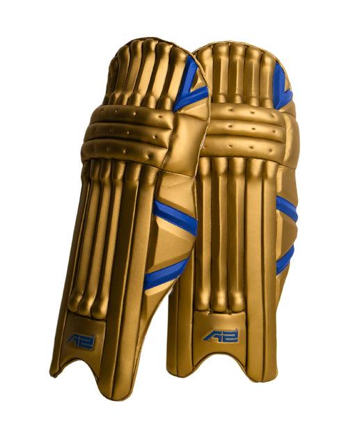 Cricket Batting Pads - Gold & Dark Blue