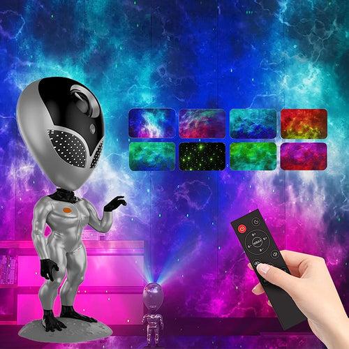 Alien Night Light Projector, Starry Nebula Galaxy Lamp with Timer and Remote & Repeat What You Say, Alien Projector for Bedroom, Gaming Room, Home Theater, Ceiling, Room Decor, Christmas, Birthdays, Party, Great Gift for Kids & Adult