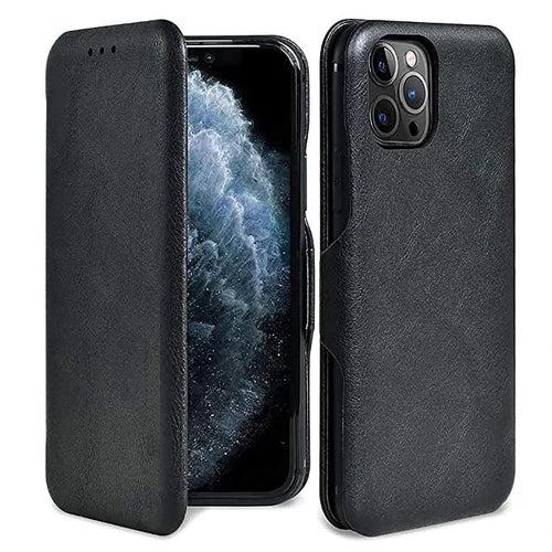 Leather Flip Back Case Cover Compatible with iPhone 12 Pro ( iPhone 12 Pro Flip Cover Case )