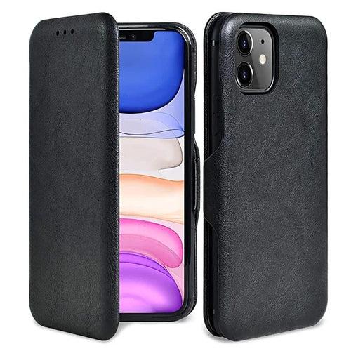 iPhone 12 Leather Flip Back Case Cover Compatible with iPhone 12 Flip Cover