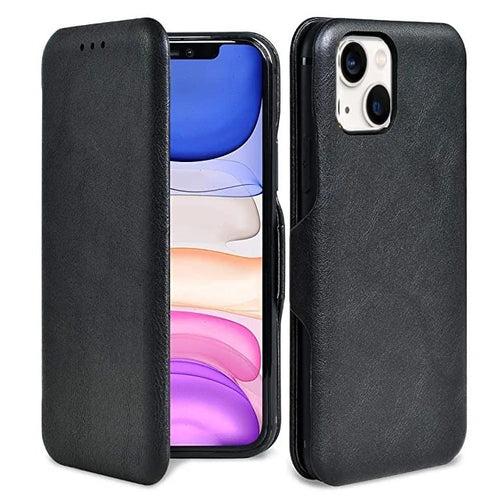 Leather Flip Back Case Cover Compatible with iPhone 14 Plus ( iPhone 14 Plus Flip Cover Case )