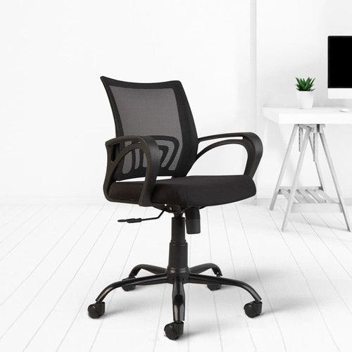 Zenith C107 Medium-Back Mesh Office/Study Chair [Black]