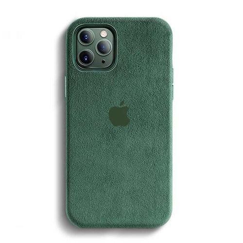 iPhone 13 Pro Max Alcantara Case - Green