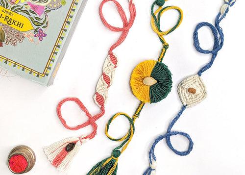 Pack of 3 - Eco-friendly Plantable Rakhi embedded with seeds