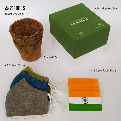 Indian Seed Flag - DIY KIT (Green)