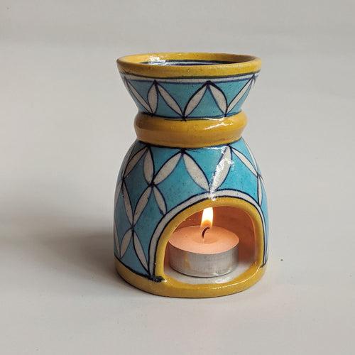 Blue Pottery Aroma Diffuser / Aasmani