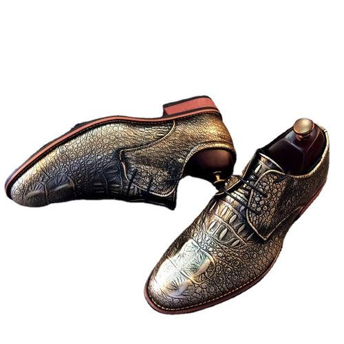 men's shoes     pattern dress shoes instead of hair
