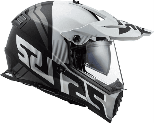 LS2 MX436 Pioneer Evo Evolve Matt White Black Helmet