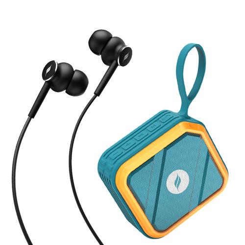 Combo: Leaf BOOM Bluetooth Speaker Teal Blue + Leaf Dash 2