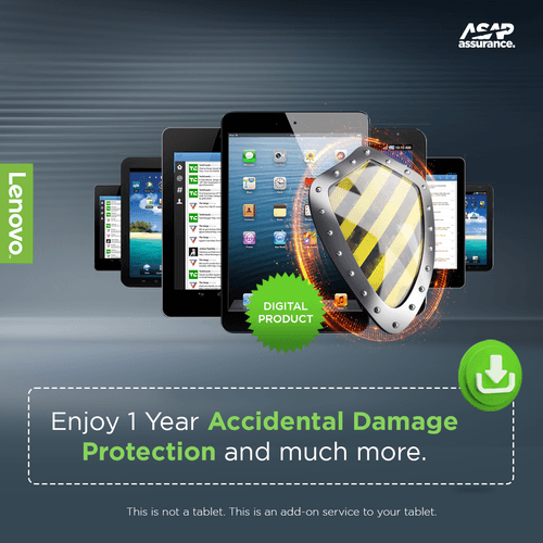 Lenovo 1 Year Accidental Damage Protection ADP Pack for Idea Premium Android Tablets (NOT A TABLET)
