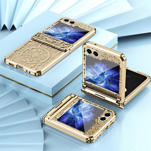 Gold Electroplated Premium Cricuit Glass Cover (with Hinge protection)