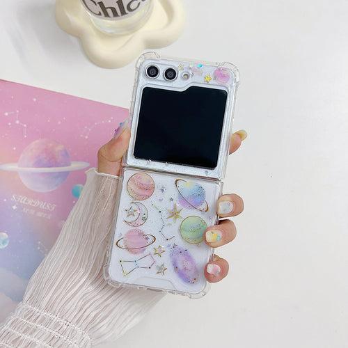 Cute Stars and Planets Transparent Case