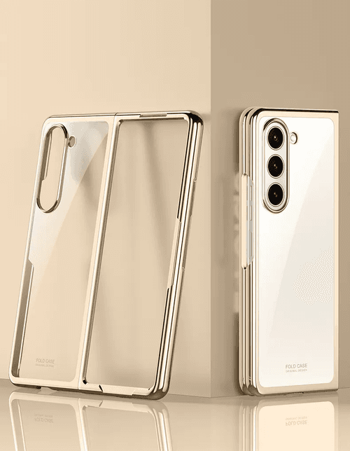 Gold Electroplated Premium Transparent Cover