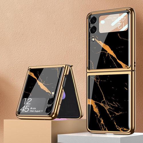 Royal Gold Plated Marble Pattern Luxury Cover