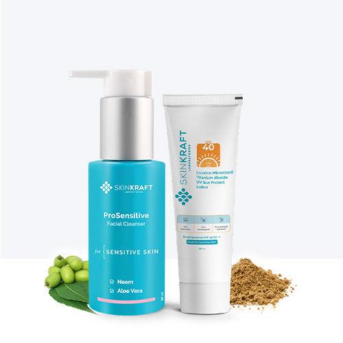 Cleanse & Protect Combo For Sensitive Skin