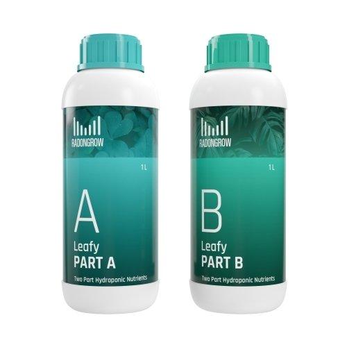 LEAFY AB2L Two Part Hydroponic Nutrient For Leafy Greens And Herbs.