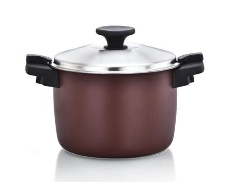 Stainless Steel Hot and Cold Casserole - Brown