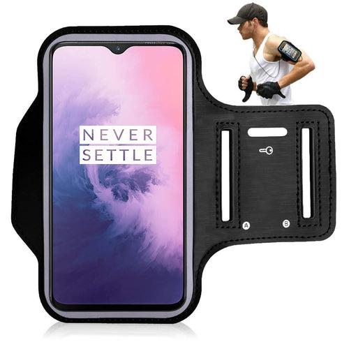 TDG Sports Running Arm Band Case for OnePlus 9R 5G Black