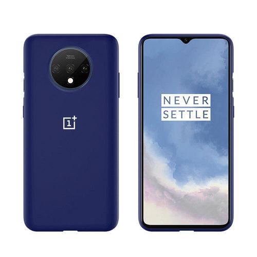 TDG Oneplus 7T Silicone Back Cover Protective Case Dark Blue