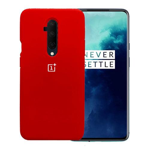 TDG Oneplus 7T Pro Back Cover Silicone Protective Case Red