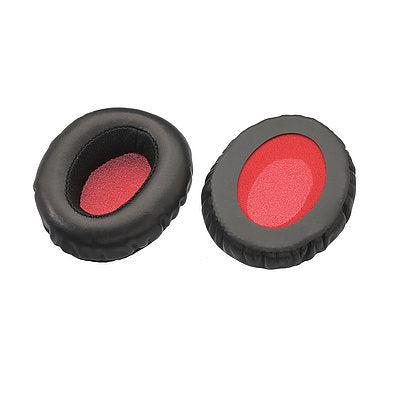 Ear pads, black/red