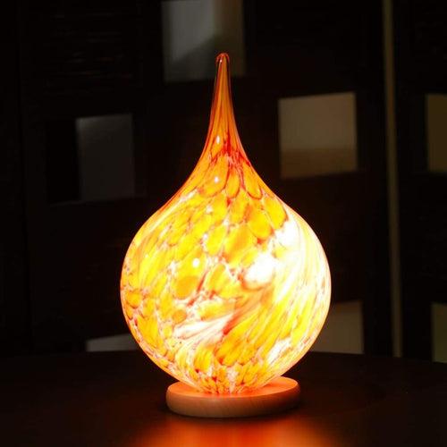 "Fire" Glass Table Lamp - Made in Germany