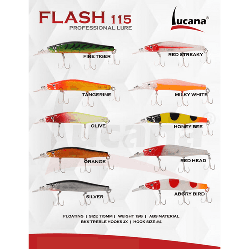 Lucana Flash 115 Hard Lure 11.5cm/19g, 1pcs/pkt
